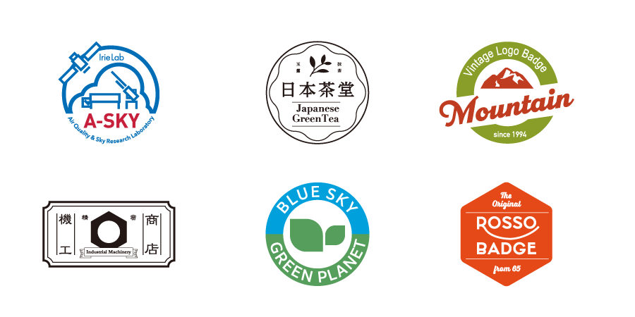 シンボルと文字一体型の例