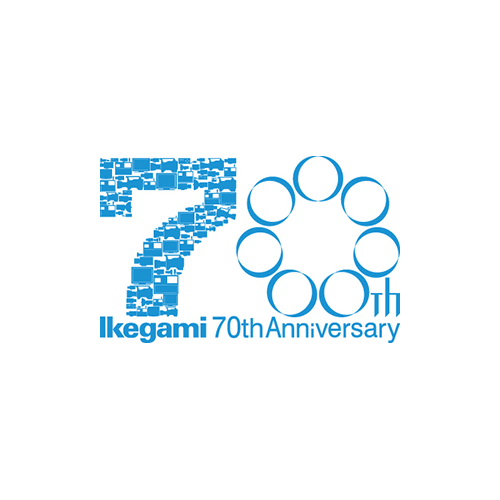 池上通信機 創立70周年記念のロゴマーク