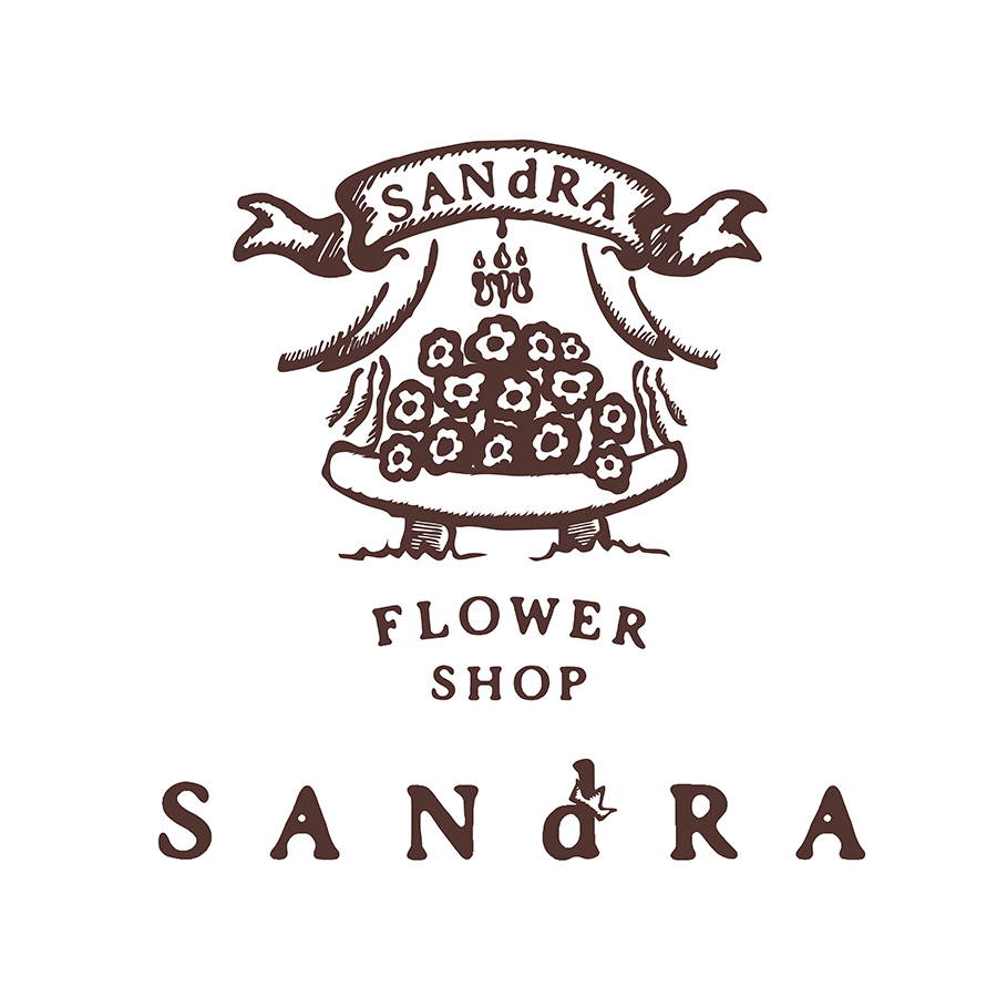 花屋SANdRAのロゴマーク